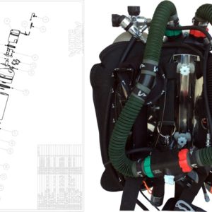 White Arrow NT3 Rebreather System Complete PSCR, CCR with extra loops and accessories