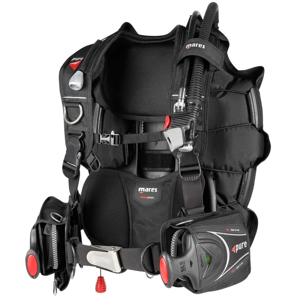 Mares Hybrid Pure BCD Scuba Diving Regulator Package with Dive Computer X-Large 