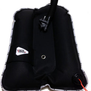 White Arrow Bat Wing a heavy duty single bag Cordura Wing made of neutral buoyant material with a low profile design and simple inflator and dump