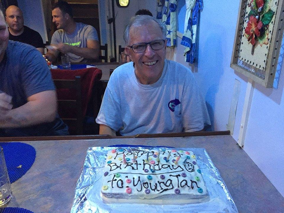 Dan Celebrated his 71st bday on the trip.  He was renamed Young Tan