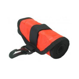 dive rite see me safety float orange with velcro strap, plastic clip and oral inflate tube