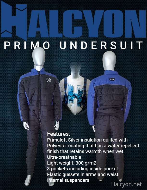 Halcyon Primo is a Premium Drysuit Underwear For Sale Online