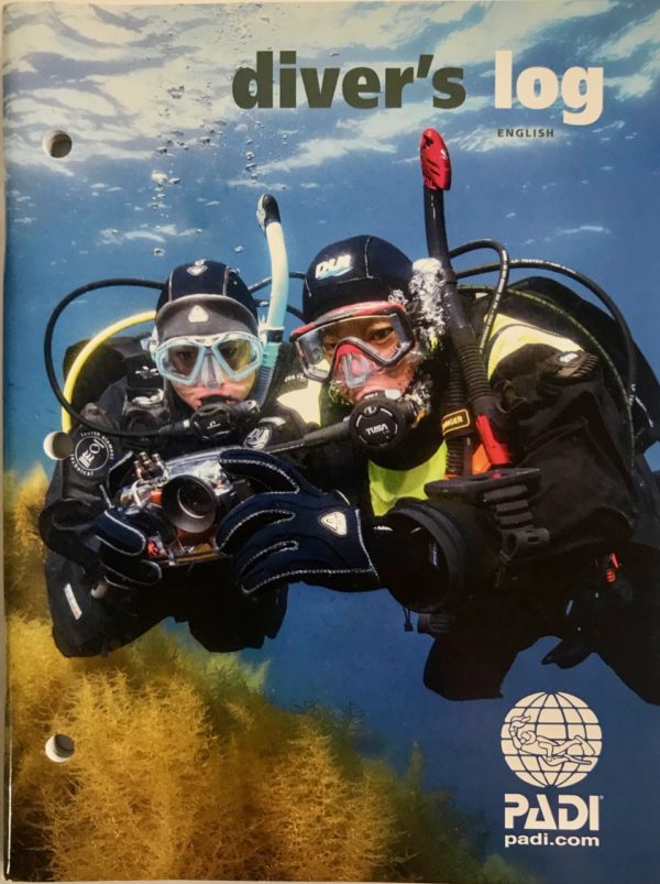 padi diver's log is a logbook with 60 pages of dives to log