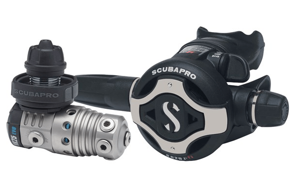 Scubapro MK25 EVO S620X-Ti Regulator DIN Fitting with Chrome plated First Stage and balanced adjustable second stage