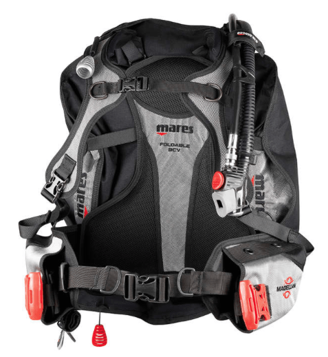 mares magellan bcd with red weight release pockets