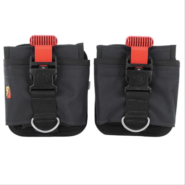Dive Rite 32lb QB Weight Pocket weight system consists with red quick release buckles