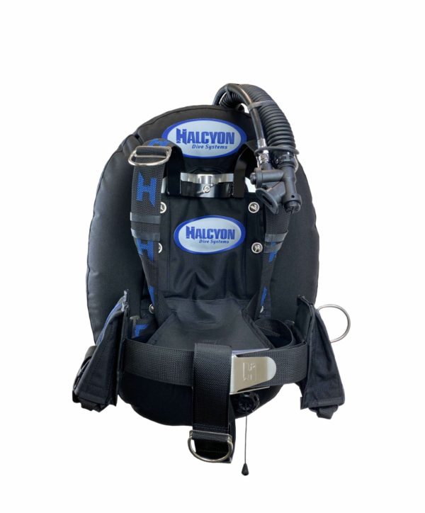 halcyon eclipse bcd stainless steel with harness, weight system and black eclipse wing and STA
