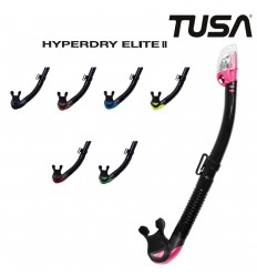 Tusa Hyperdry Elite II Snorkel all black silicone colour options