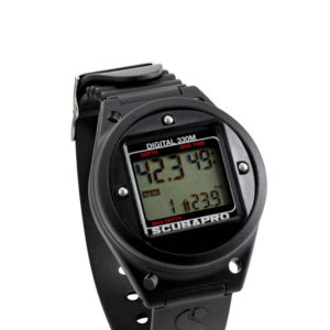 Scubapro Digital 330 Bottom Timer in Black Wrist Boot