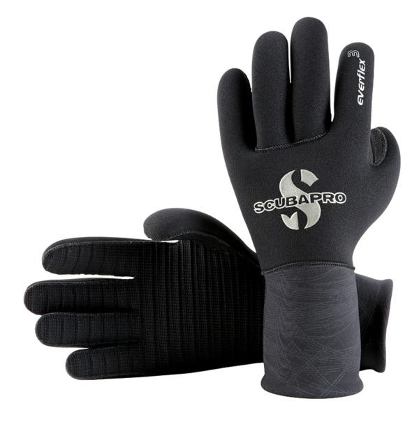 scubapro everflex gloves 3mm black 5 finger