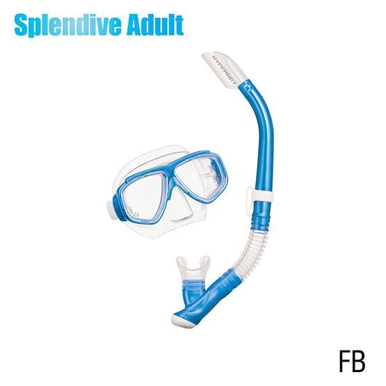 TUSA Splendive Sport Adult Combo fishtail blue with snorkel