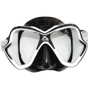 mares x-vision mask black and white frame