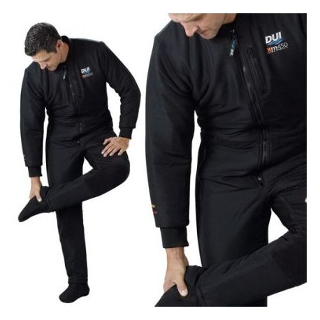 DUI XM450 Thinsulate Jumpsuit black with stretch panels down the leg, knee and waist