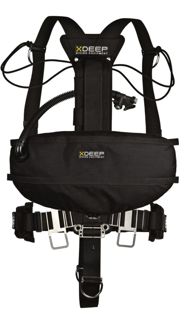 deep stealth 2.0 sidemount harness with wrap around wing