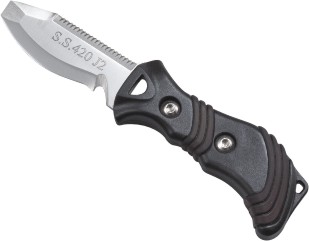 problem zebra bcd knife plastic and rubberized handle, blunt or pointed tip with line cutter