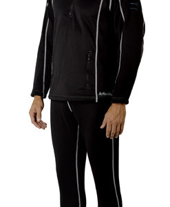 DUI DuoTherm Professional Pullover and Pants is constructed with all-way stretch fleece and accent stitching.