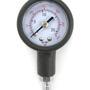 dive rite intermediate pressure gauge with rubber boot and bcd connector