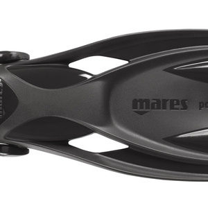 mares power plana fins with bungee strap all black fins made of quality natural rubber