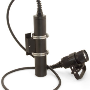 light monkey 7.8 amp 21 watt rebreather canister light with goodman handle and clamp to mount to the side of a rebreather