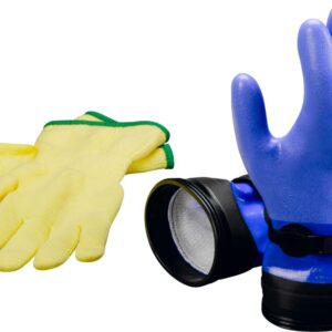 dui zip gloves blue heavy duty with yellow thinsulate liners
