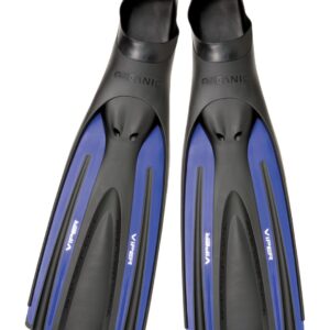oceanic viper full foot fins blue and black