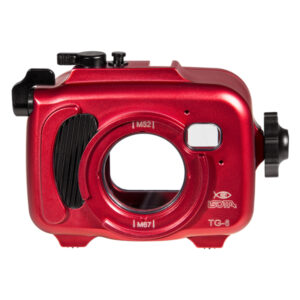 Isotta Olympus Tough TG-6 Underwater Housing heavy duty red aluminum with black controls
