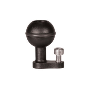 Isotta Ball Joint 25mm with Plate black aluminum ball with o-ring and screw