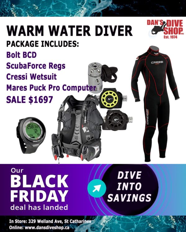 warm water dive full gear package