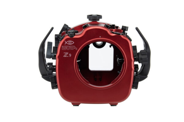 isotta ikon z9 housing front with handles, no dome port red aluminum body